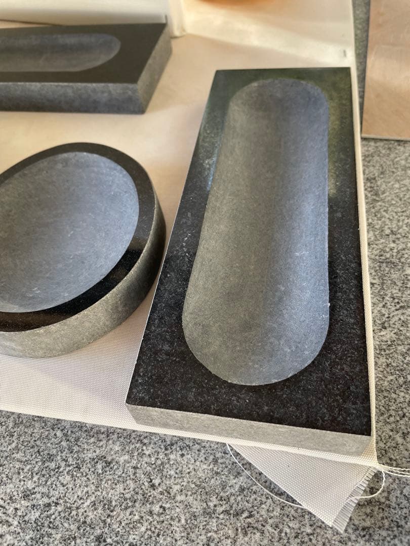 ペン立て　御影石8個＋おしゃれ　トレイ　1個　セット