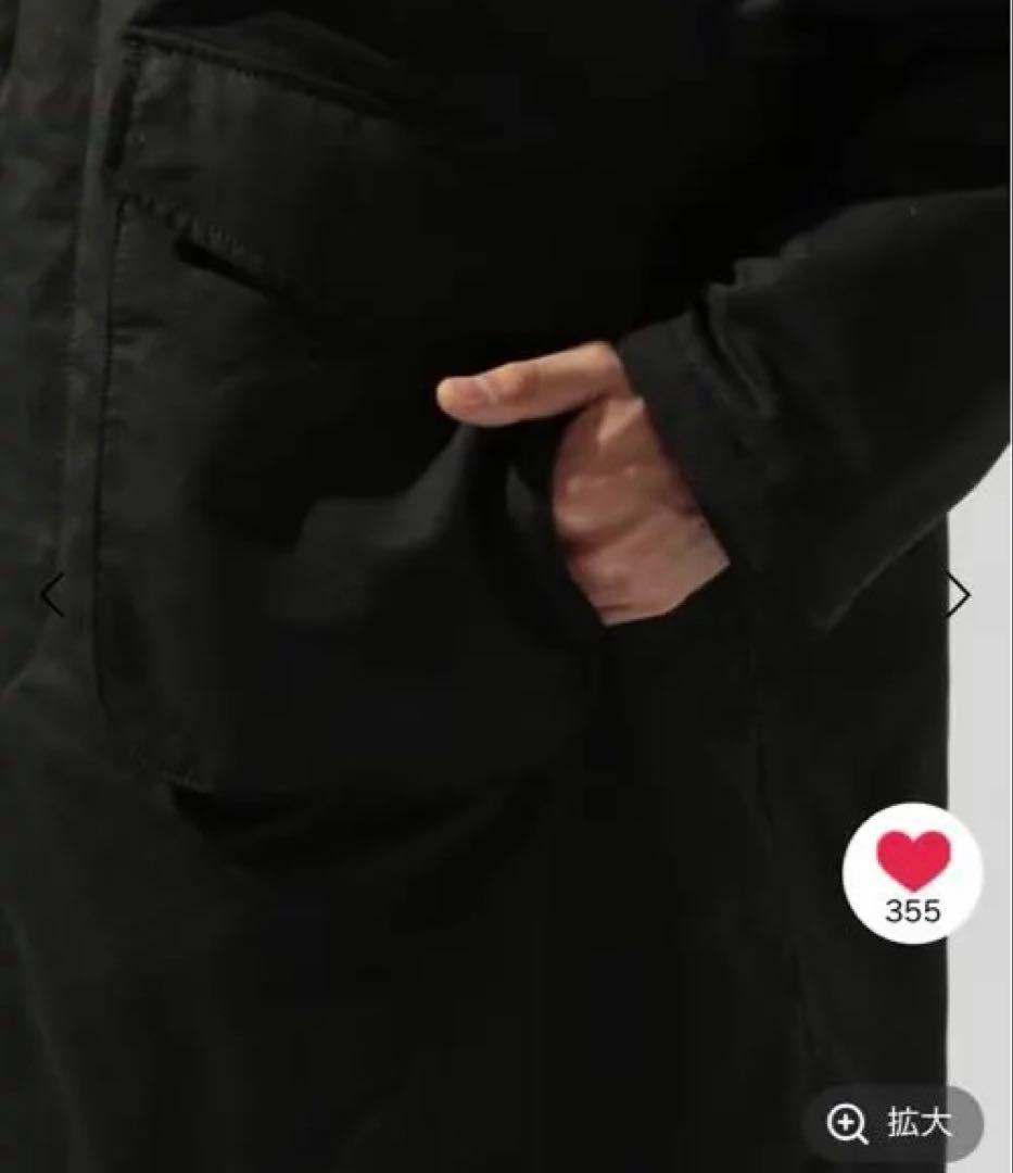 新品　タグ付き　NIKO AND... 中綿パッチステンカラーコートブラック