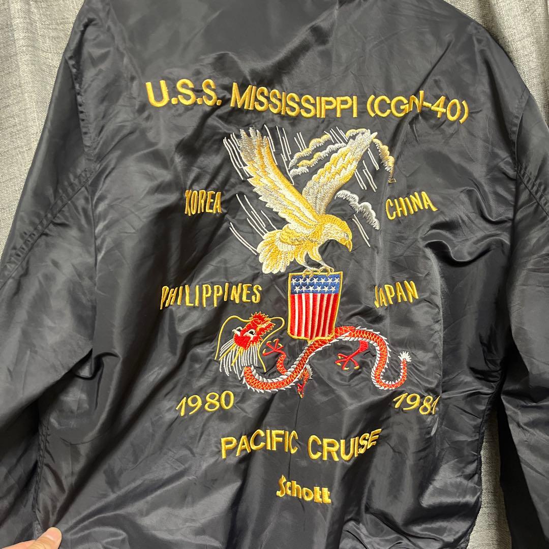 最終値下げSchott ブラック ナイロンジャケット