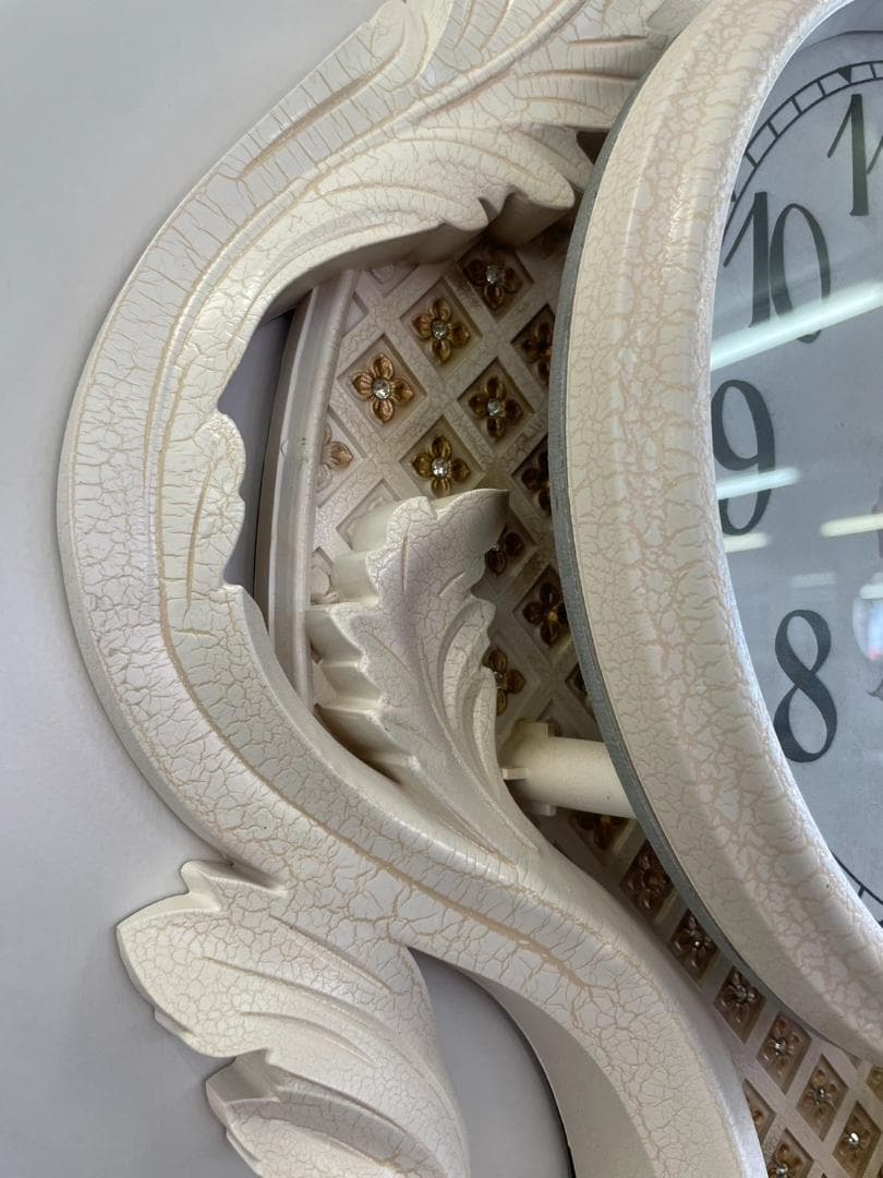 ロココ 掛け時計 クロック プリンセス 時計 アンティーク ヨーロピアン 輸入