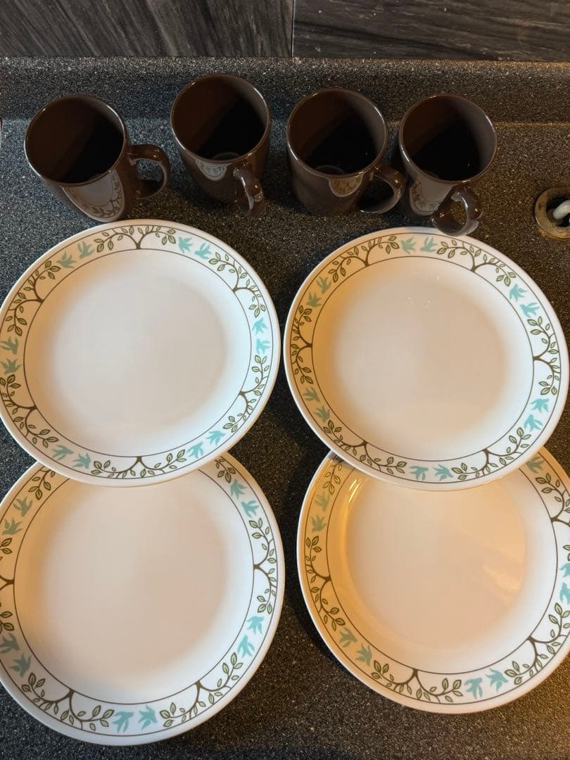 コレール　食器セット　16点　ツリーバード　新品