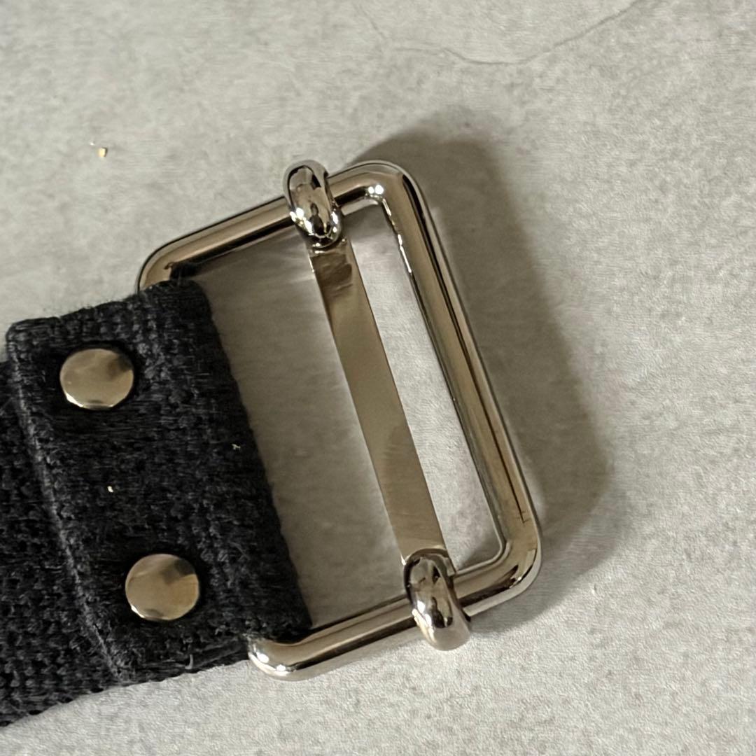 【美品✨】バレンシアガ　メンズ　ベルト　メッシュ　ロゴ入り