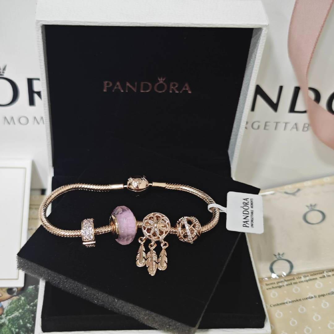 [PANDORA ]ローズゴールド ブレスレット 925 18cm