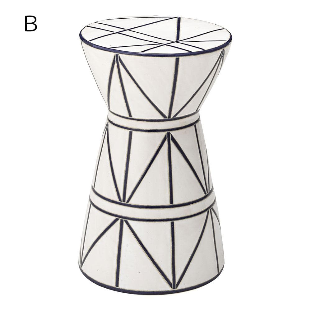 新品 送料込み スツール 椅子 陶器 花台 1台 H45cm