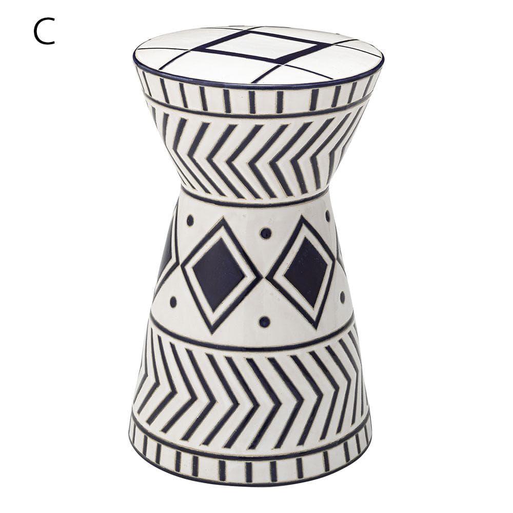 新品 送料込み スツール 椅子 陶器 花台 1台 H45cm