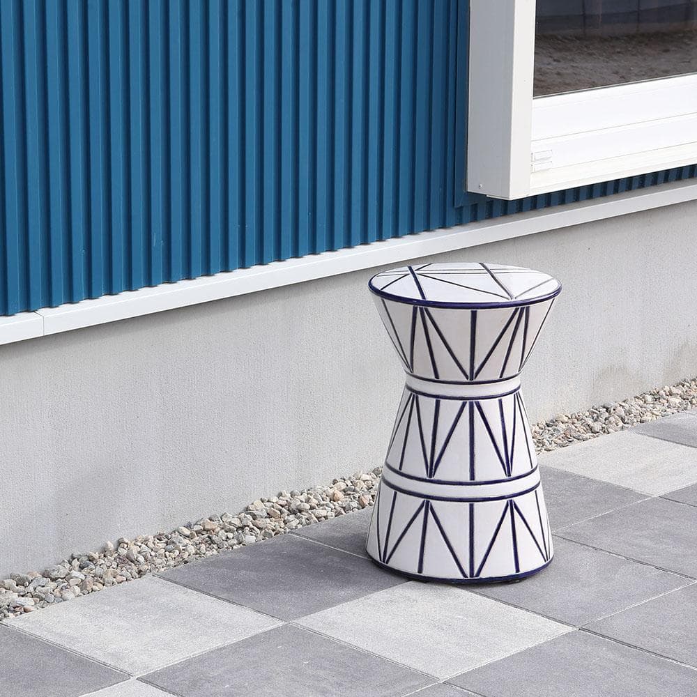 新品 送料込み スツール 椅子 陶器 花台 1台 H45cm