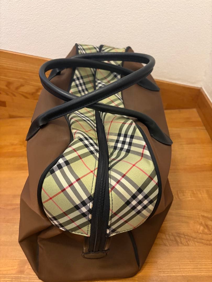 【値下げ！】BURBERRYGOLF バーバリーゴルフノバチェックボストンバッグ