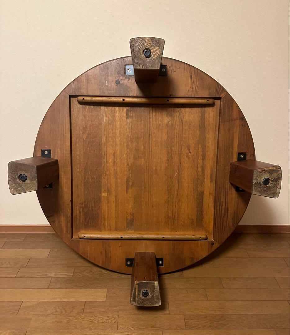 円卓 ちゃぶ台ローテーブル　直接引取り限定