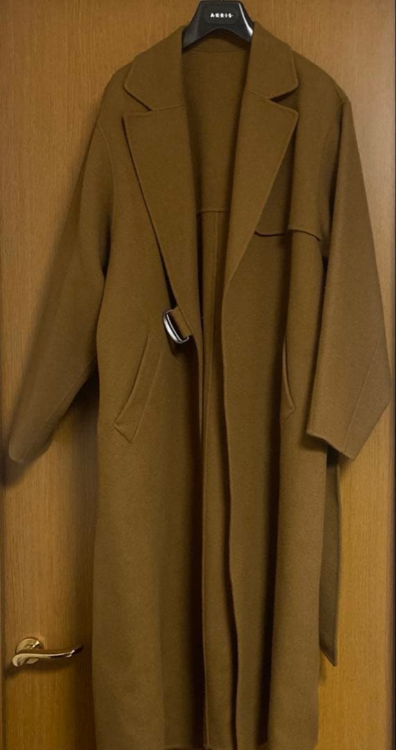 LOHEN／ローヘン ロングタイロッケンウールリバーコート キャメル