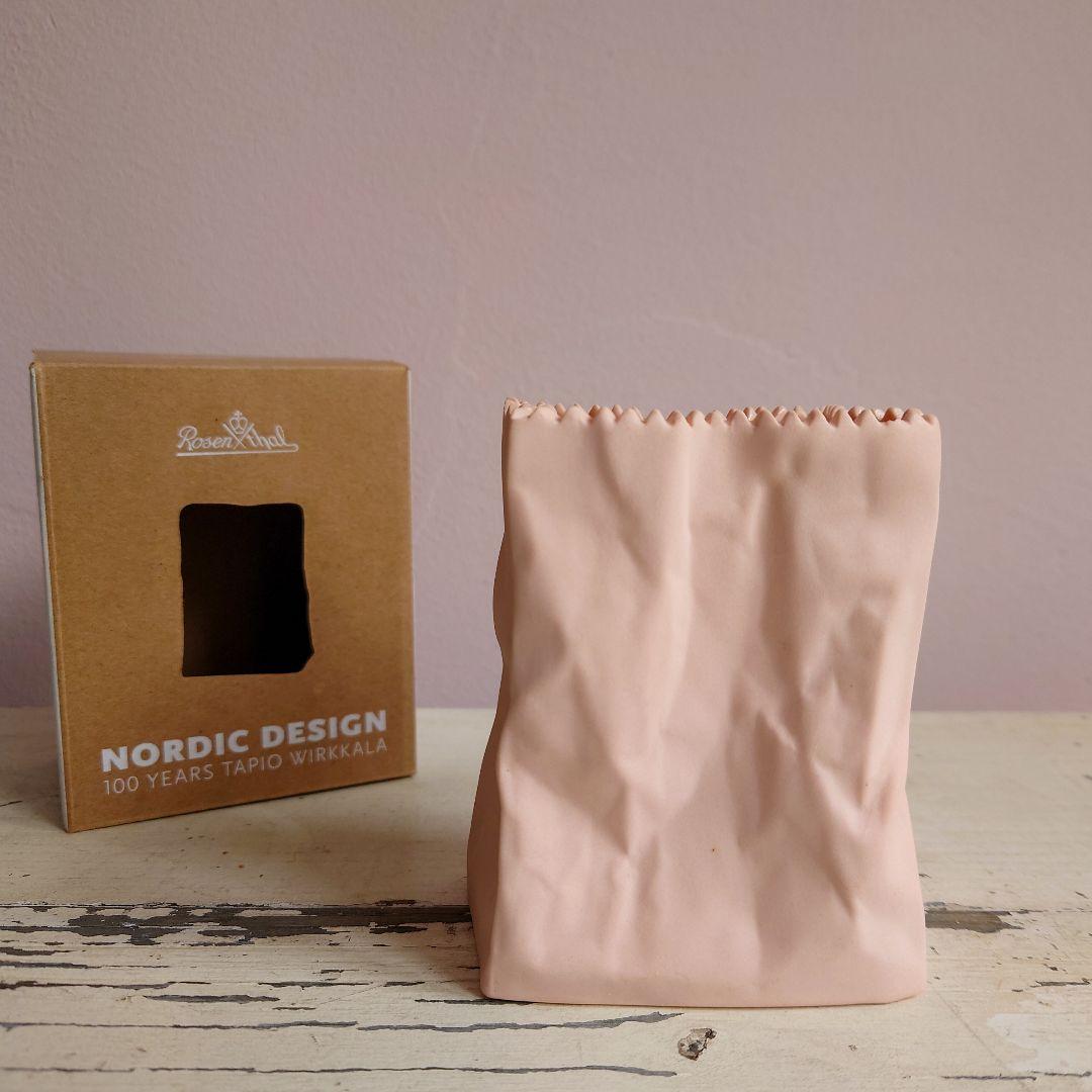 Rosenholm Tütenvase 10cm ピーチ