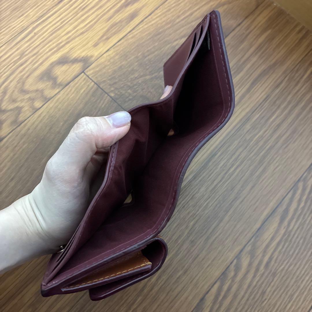 COACH 三つ折り財布 ブラウン/ベージュ