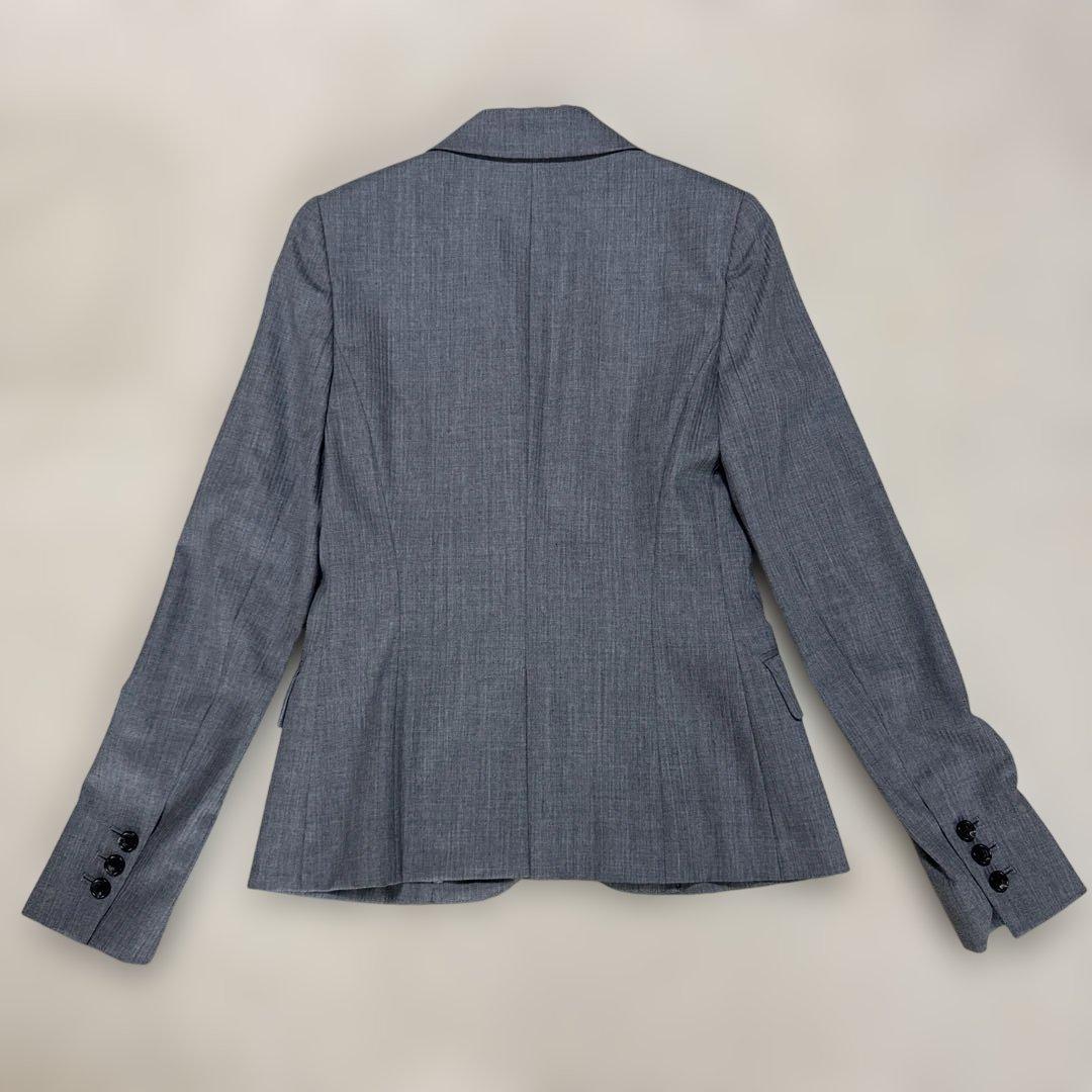 【美品】セオリーリュクス パンツスーツ セットアップ グレー フレア　38