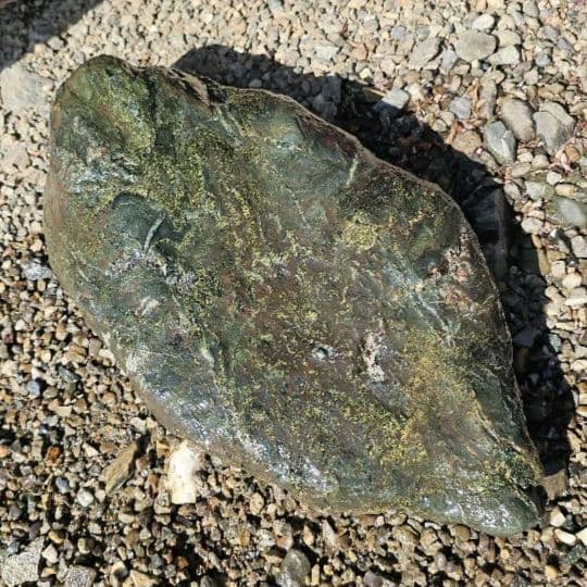 三波石 12.7kg 群馬県旧鬼石町産　日本銘石　三波川　水石　鑑賞石　庭石青石