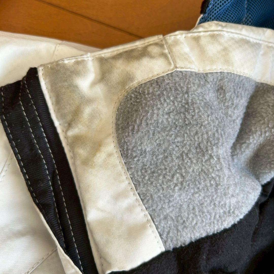 【GOLDWIN】L ホワイト/ブルー スキーウェア 上下セット c110