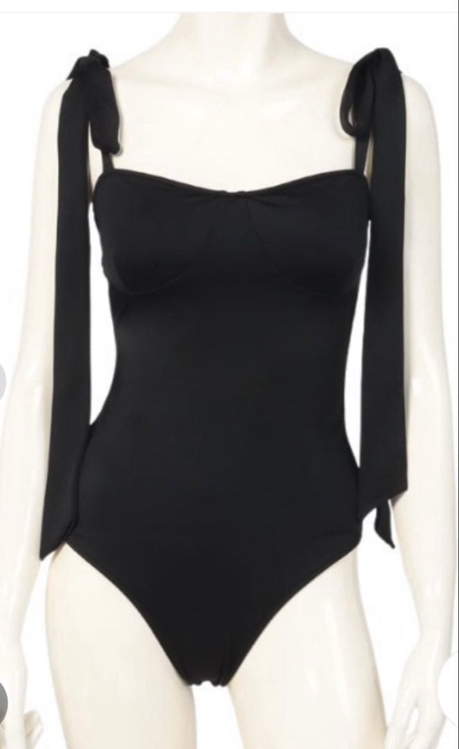 完売　アニュアンス　ショルダーリボンワンピース