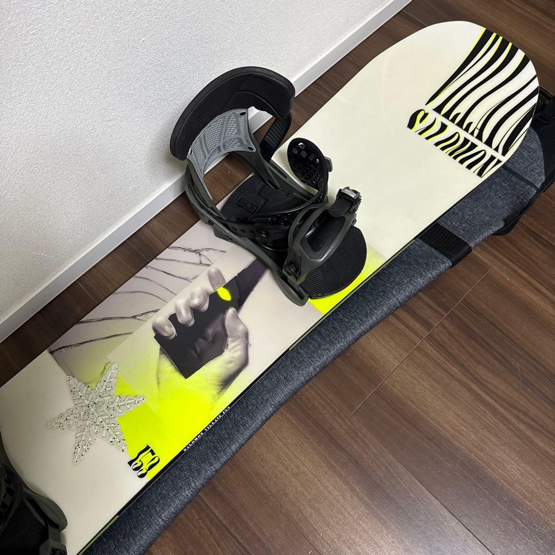 超美品 サロモン VILLAIN 153 バートン MALAVITA Mサイズ