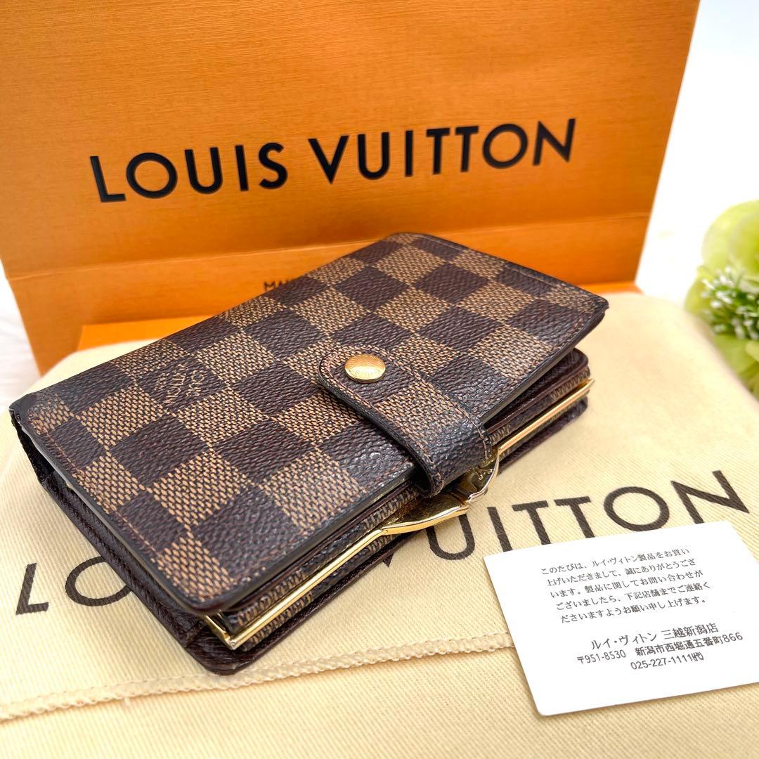 ルイヴィトン　ダミエ　ヴィエノワ 　がま口財布　折財布　951