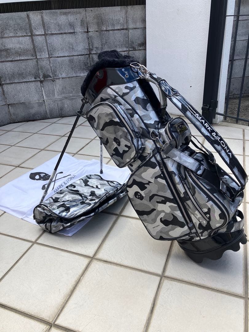 ★マーク&ロナ★ブラックカモ★スタンドキャディバッグ★