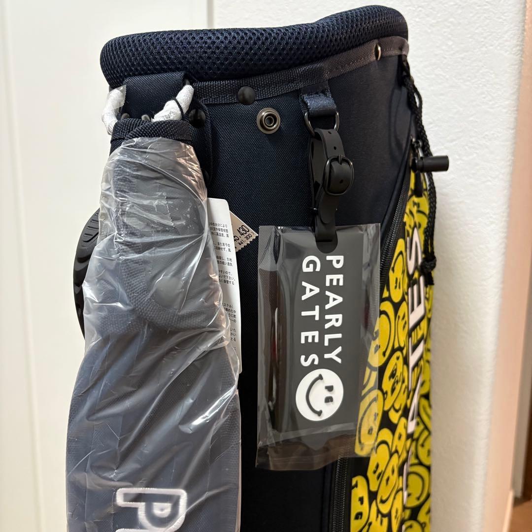 PEARLY GATES バナナPG SMILE柄軽量キャディバッグ (9型)