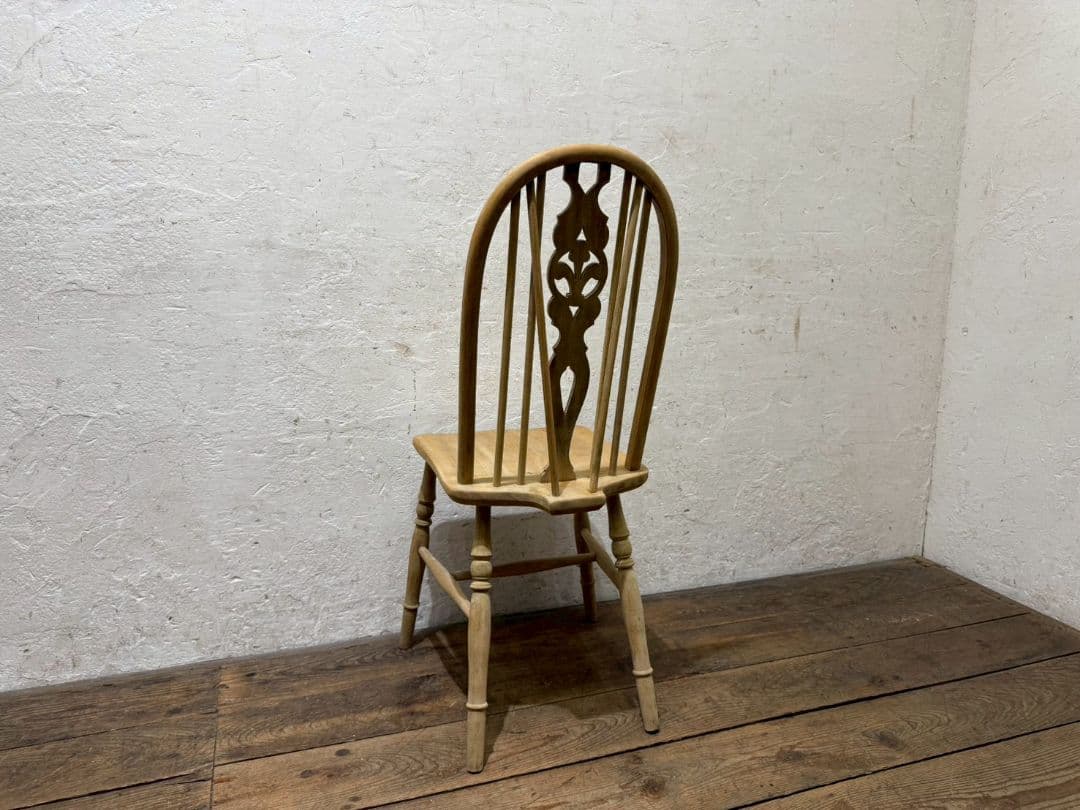 1153 ③英国アンティーク　ホイールバックチェア　イス　ウインザー　店舗什器