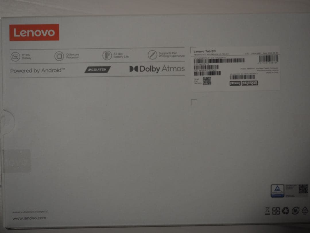 L*A様 Lenovo Tab B11 4GB+128GB ZADB0291JP