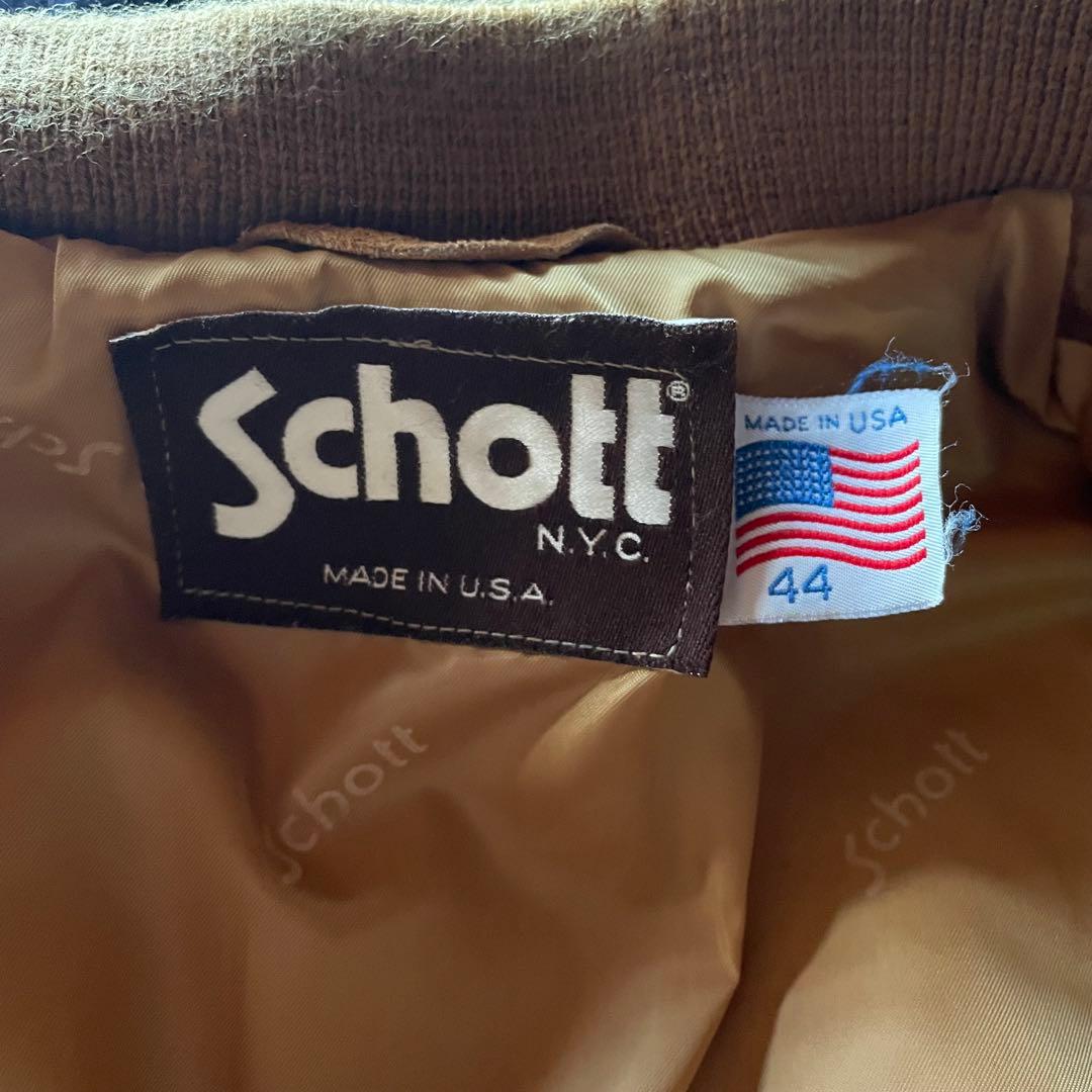 ユ*ケ様 Schott ブラウン スエード ジャケット サイズ44 米国製