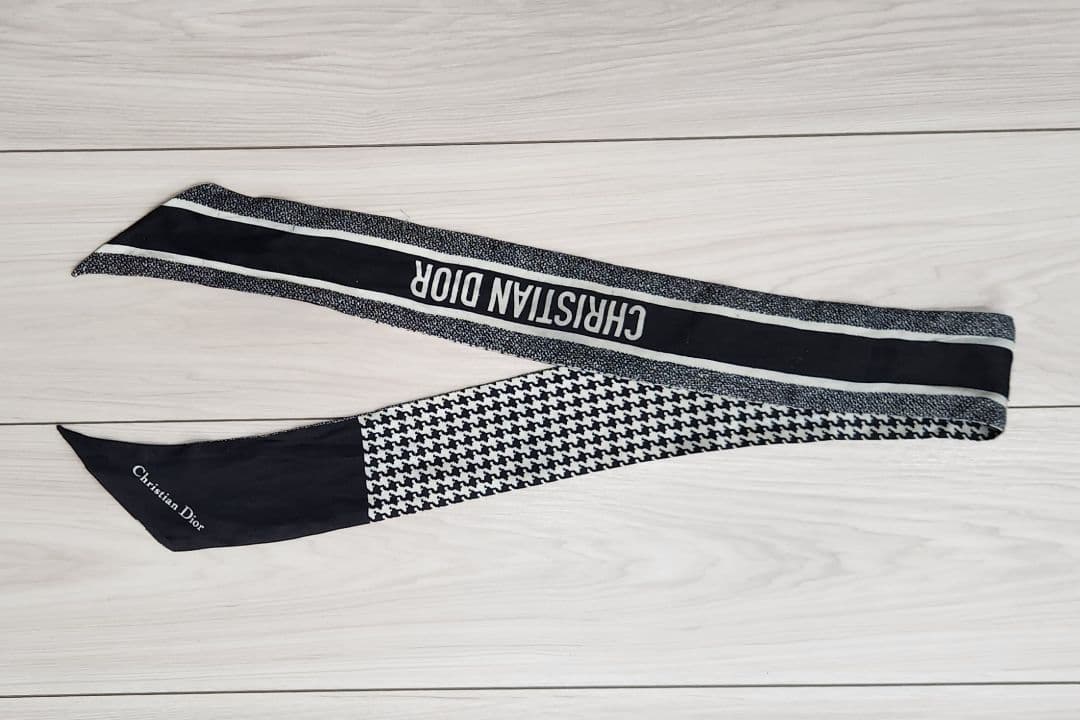 Christian Dior ディオール スカーフ ミッツァ 千鳥格子