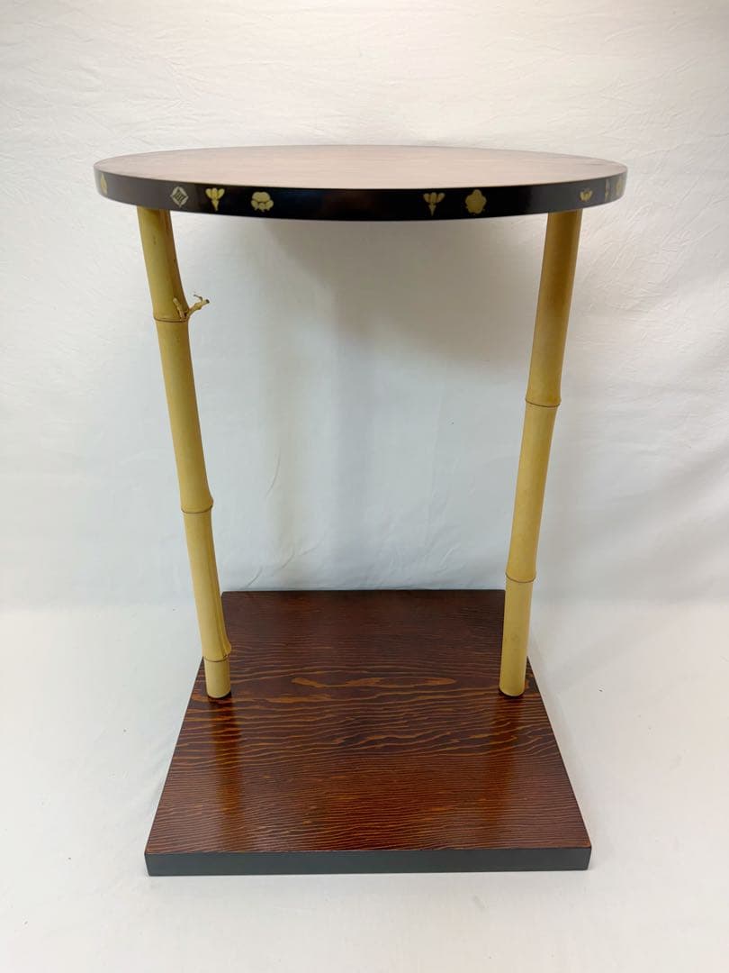 未使用 茶道具 三友棚 三千家好み 蒔絵 組み立式 タナピタット付 元箱