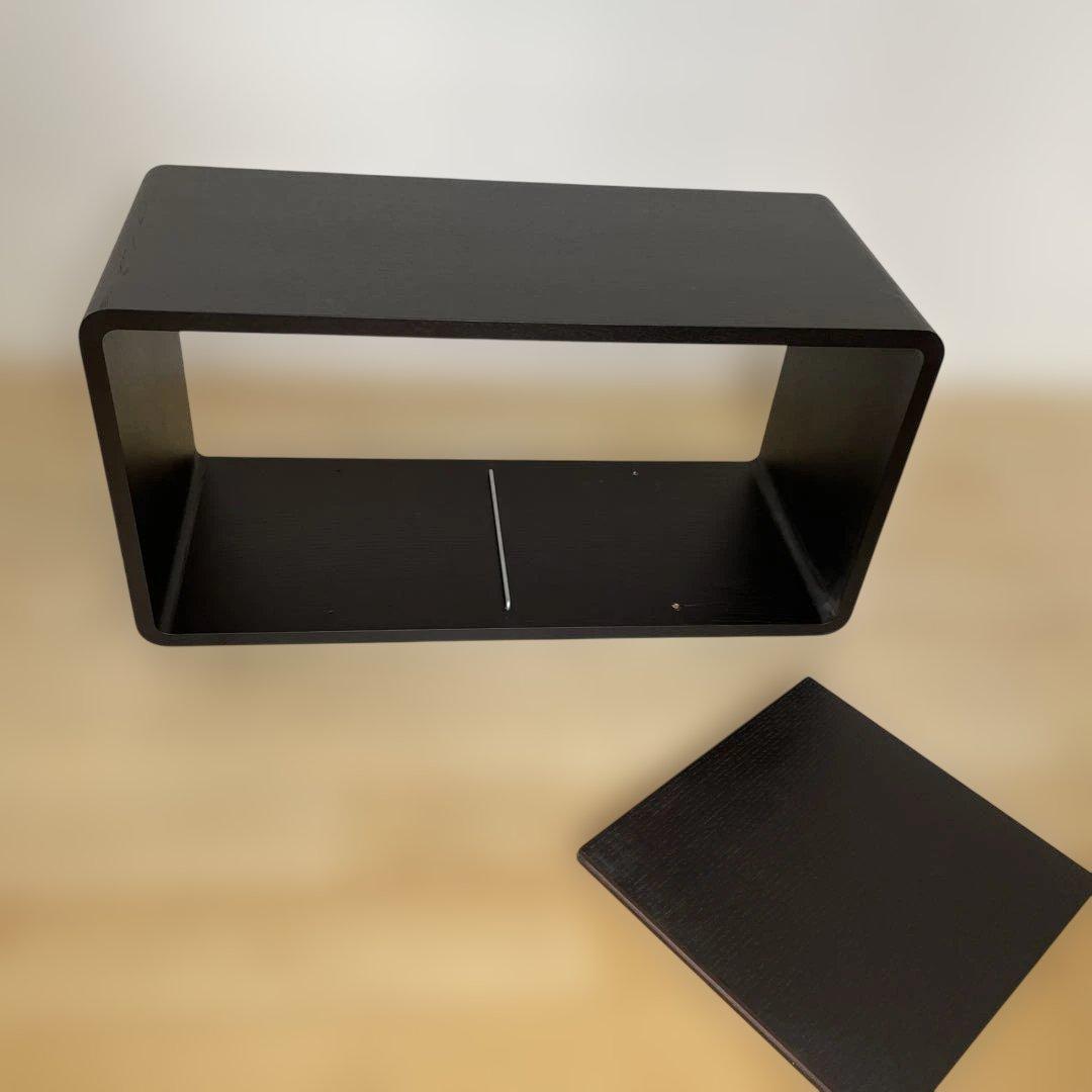 日進木工 ブリック・ブロック ボックス700 仕切り付きブラック　SEMPRE