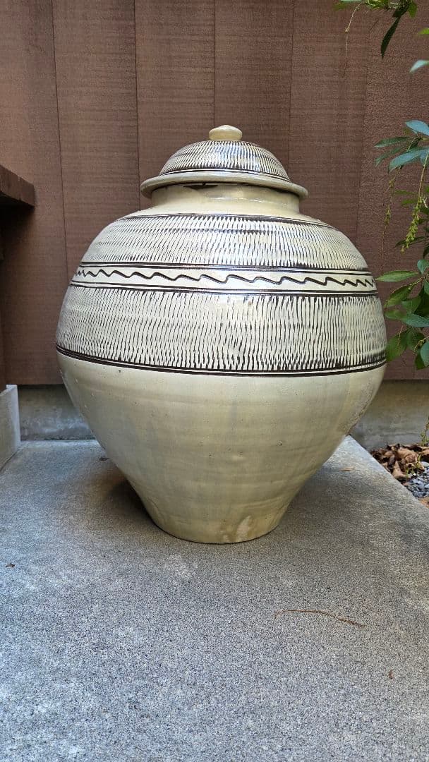 小鹿田焼 坂本茂木作 高さ55cm 大壺 民藝