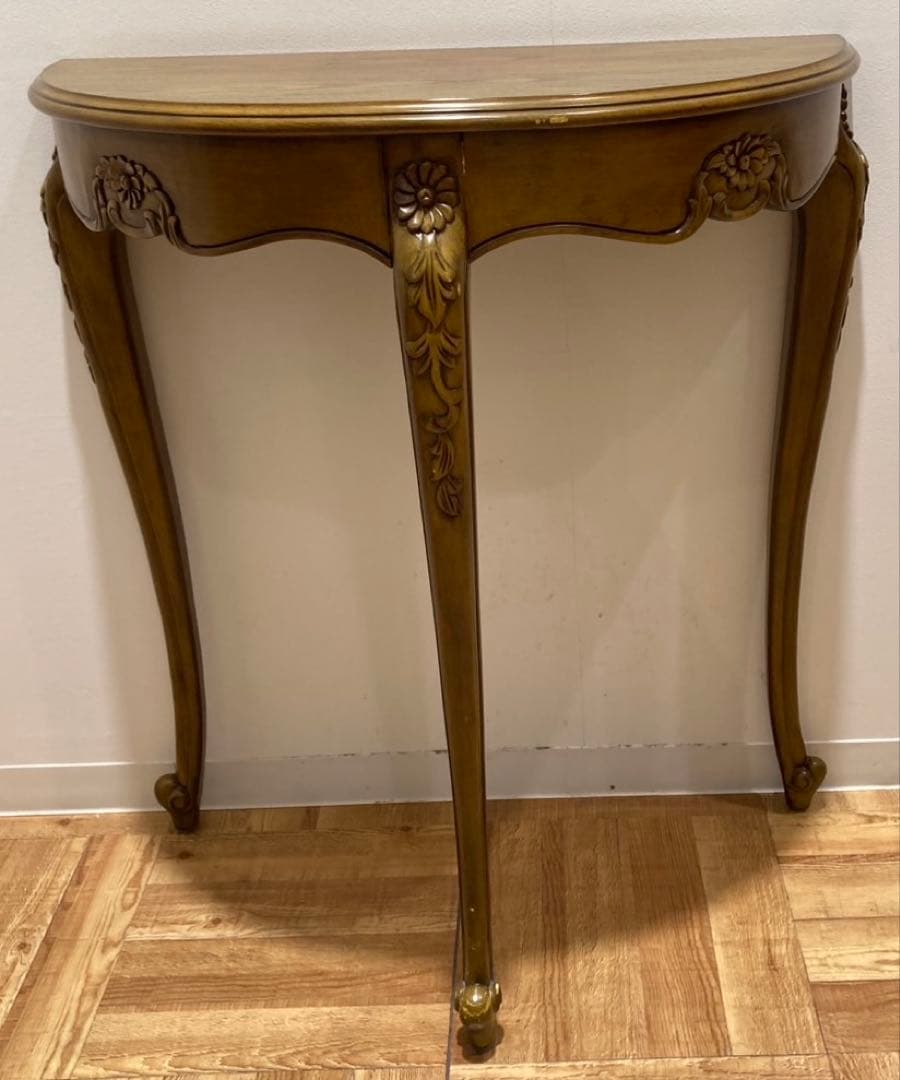 オリーブグリーン コンソールテーブル