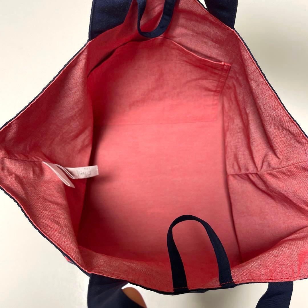 【美品、レア商品】♡familiar ファミリア　トートバッグ　ネイビー♡