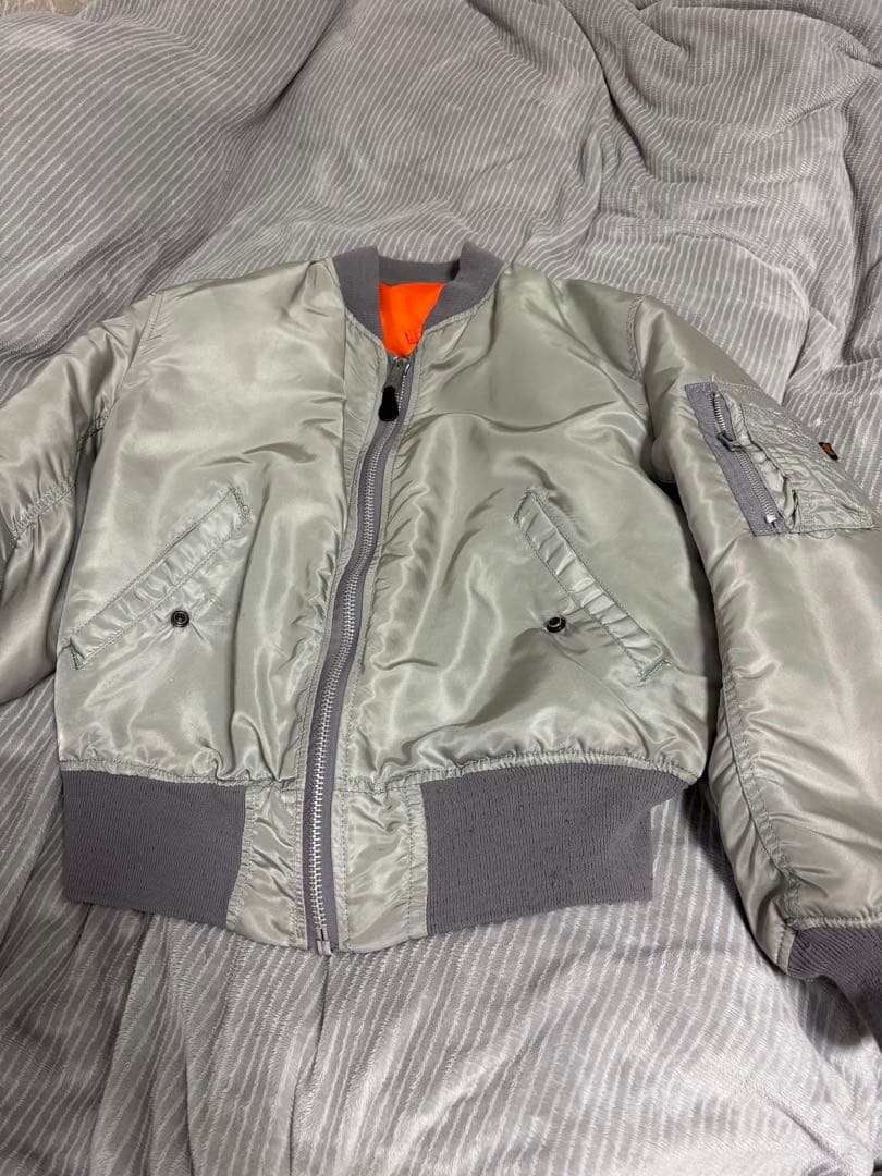 シルバー MA-1 フライトジャケット