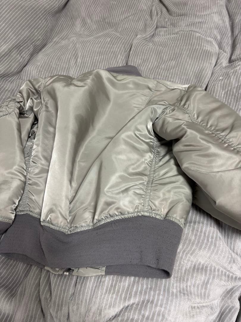 シルバー MA-1 フライトジャケット