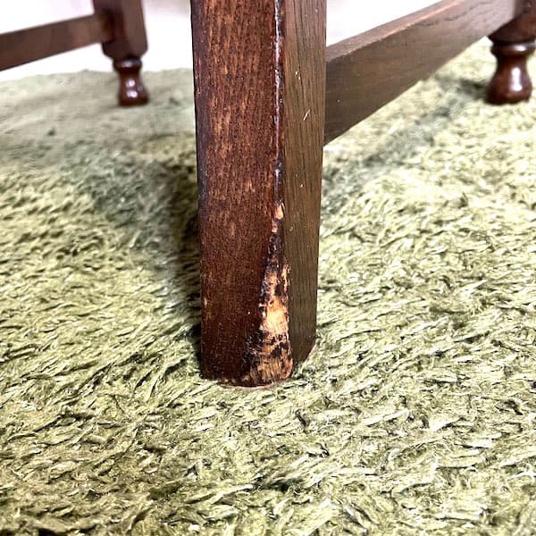 アンティーク家具　ダイニングチェア　ブラックレザー　ビンテージ家具　食堂椅子