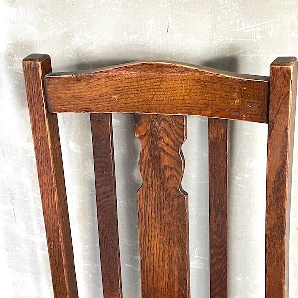 アンティーク家具　ダイニングチェア　ブラックレザー　ビンテージ家具　食堂椅子