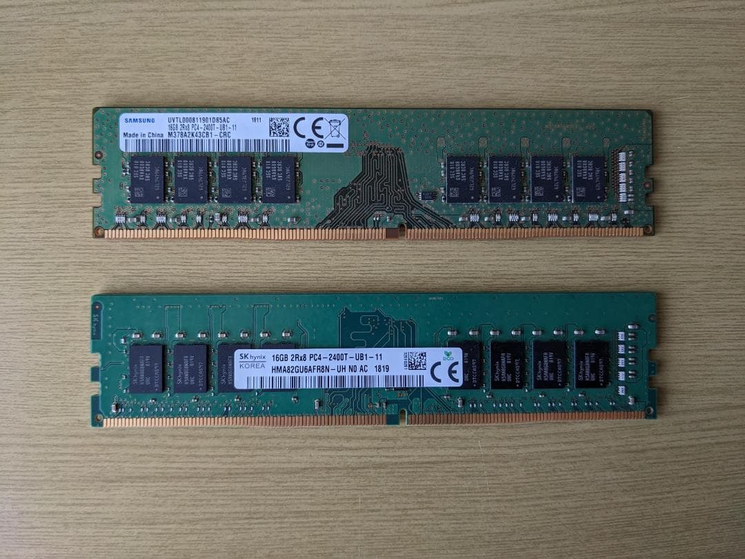 DDR4-2400 PC4-19200 32GB (16GB×2枚) メモリ