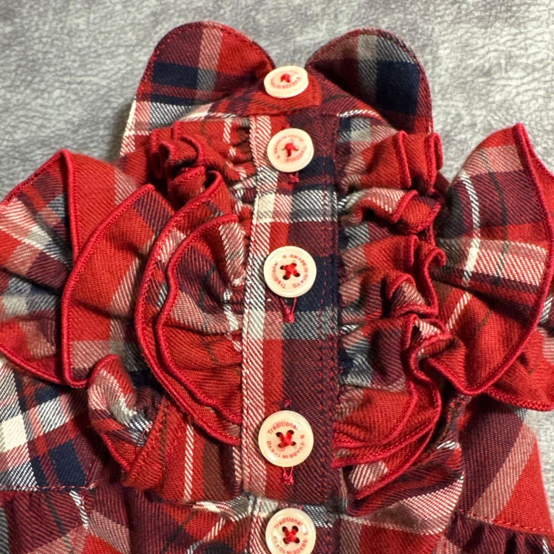 アトリエgg チェックワンピース 19ハーフ