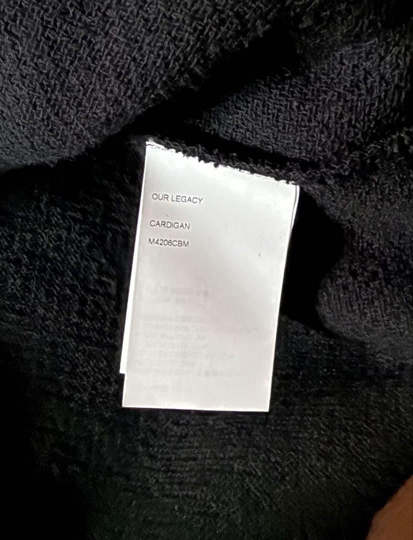 OUR LEGACY ブラック カーディガン46