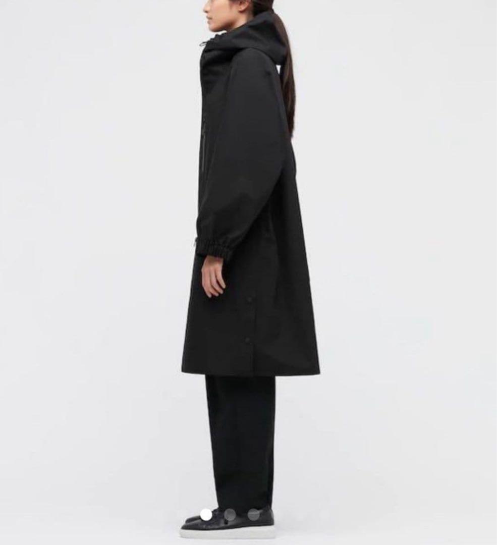 ★未使用★ユニクロ セオリー ブロックテックコート M ブラック