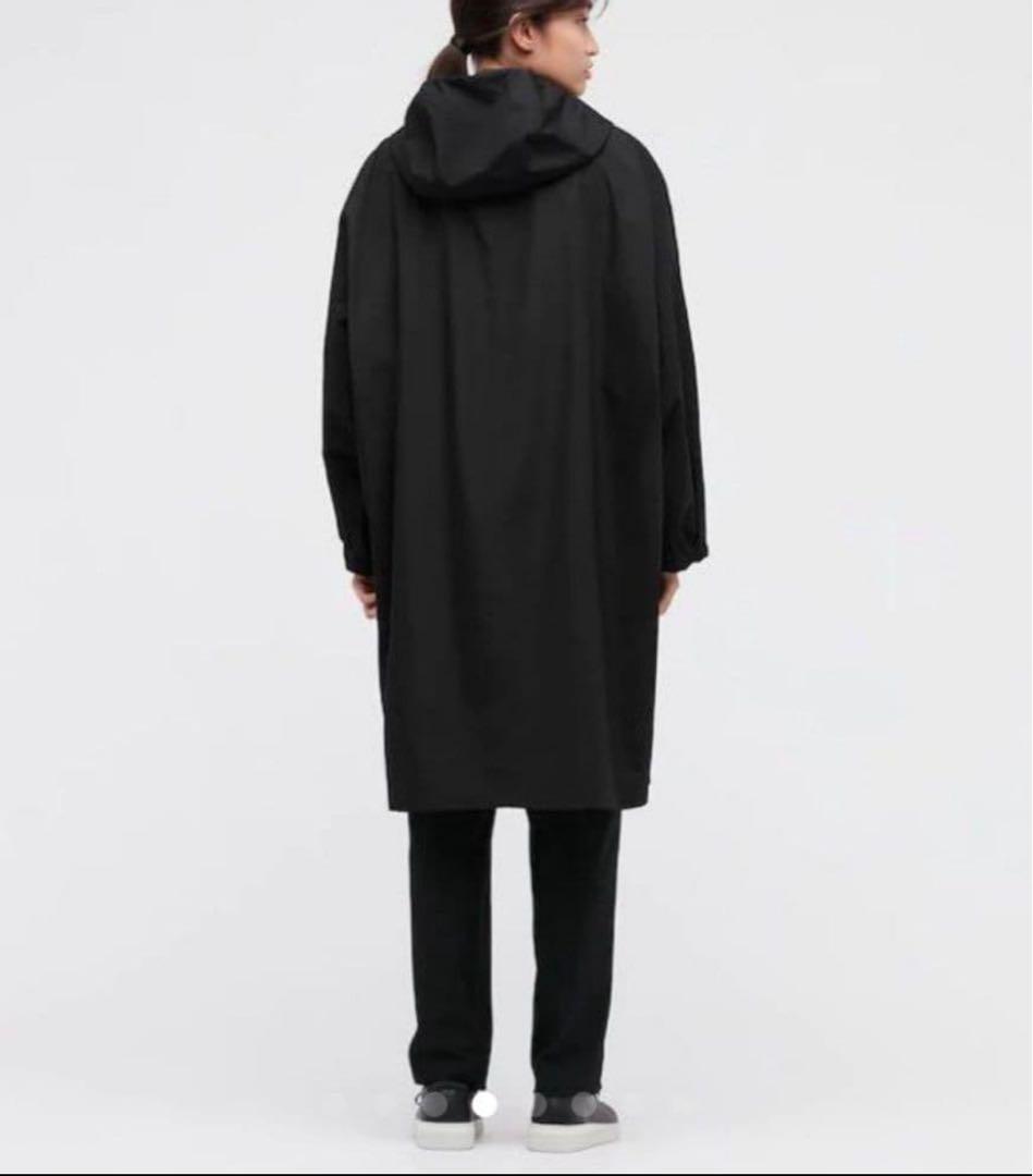 ★未使用★ユニクロ セオリー ブロックテックコート M ブラック