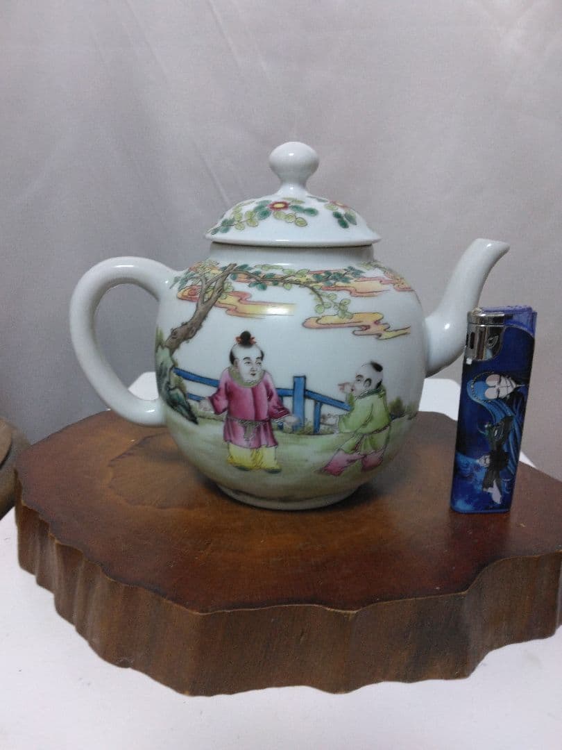 中国美術琺瑯彩水注