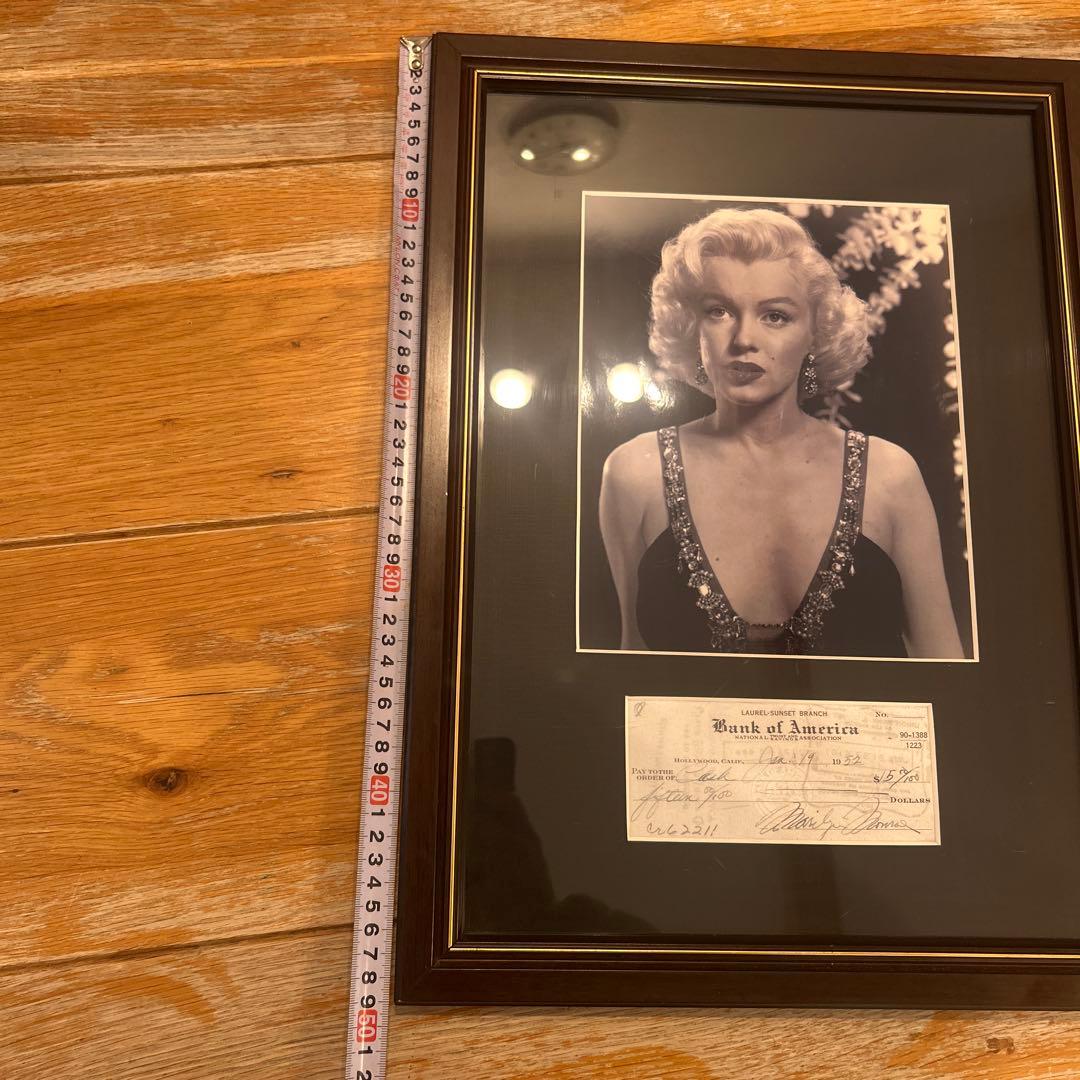 マリリン・モンロー 小切手 1952年　複製