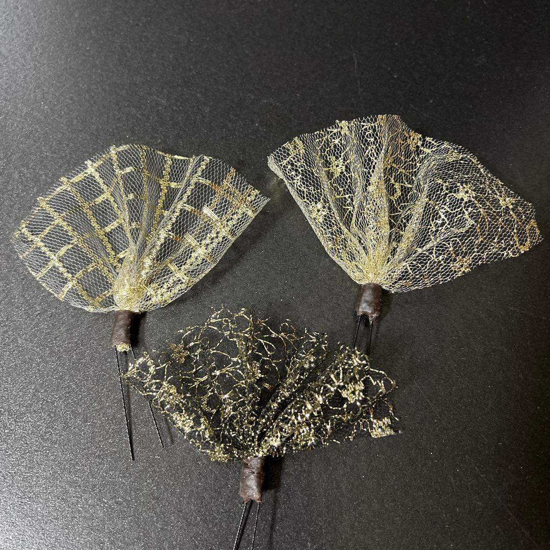 髪飾り・かんざし・成人式・結婚式・つまみ細工・豪華・ド派手・振袖・花魁・蝶