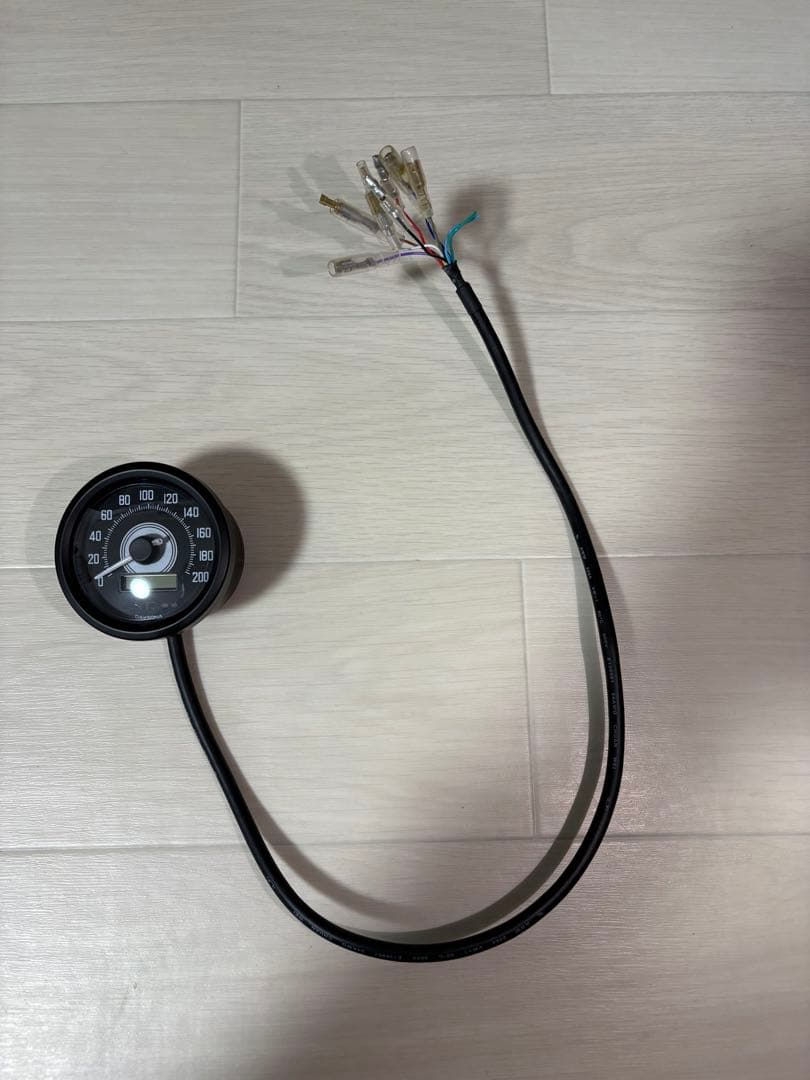 VELONA 電気式スピードメーター Φ60 インジケーター付き　説明書あり