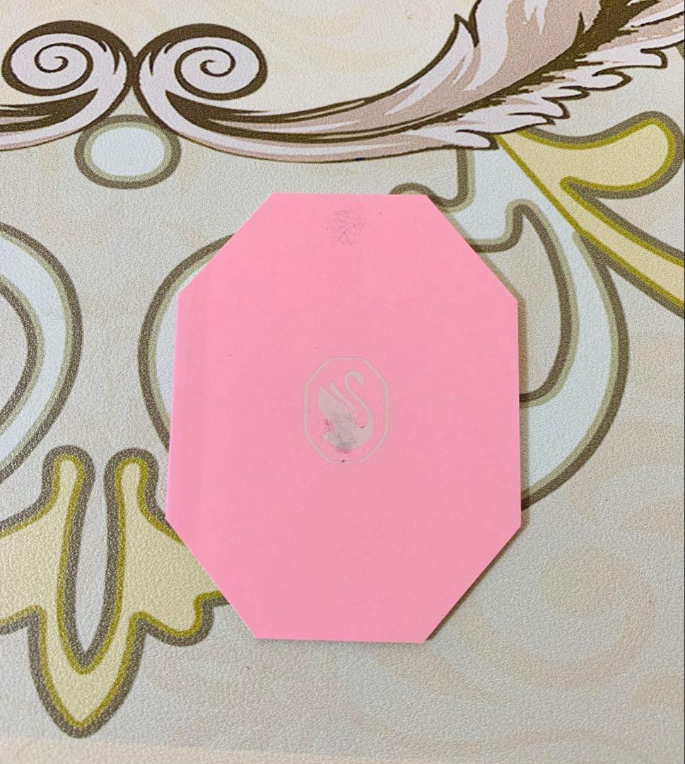 ぼたん　スワロフスキー Lucent ピアス　&ホワイトフープピアス