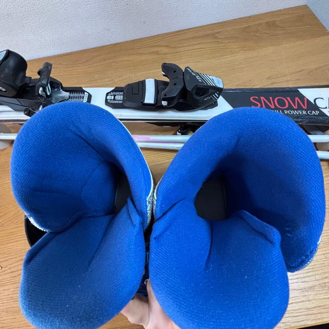 ジュニアスキーセット　ストック付　110cm hart 20-20.5cm