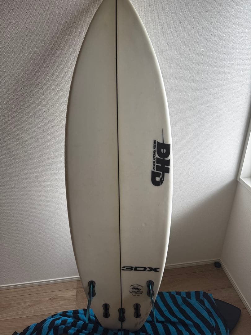 DHD 3DX ショートボード 5'9 FCSフィン リーシュコードカバーセット