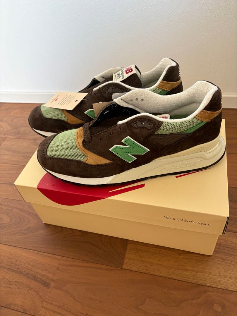 New Balance U998BG (27.0 cm) ブラウン　グリーン