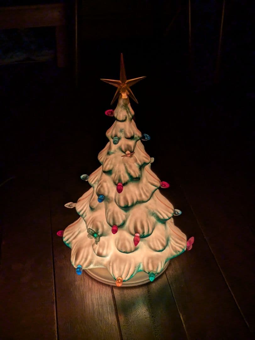 クリスマスツリー　ヴィンテージ　アンティーク　60-70s　アメリカ製　元箱付き